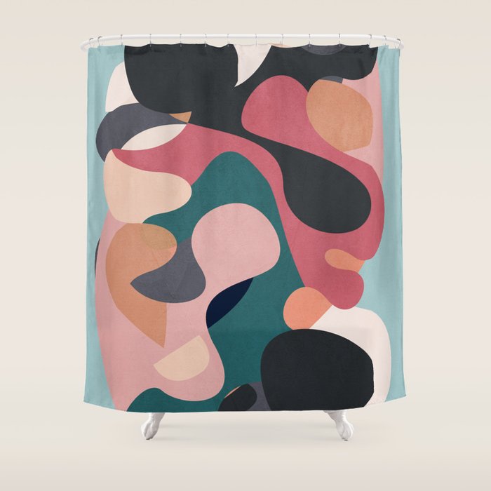 Abstract Shapes 6 Shower Curtain Gallery Image 1