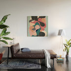 Abstract Shapes 6 Wood Wall Art Gallery Image 2