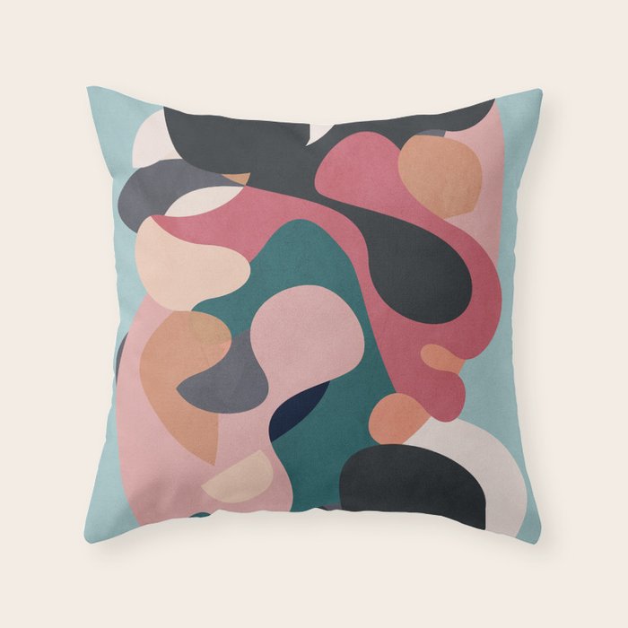 Abstract Shapes 6 Throw Pillow Gallery Image 6