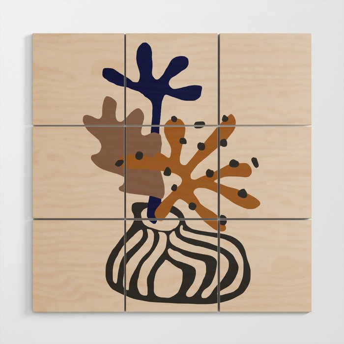 Plant Composition Wood Wall Art Gallery Image 1