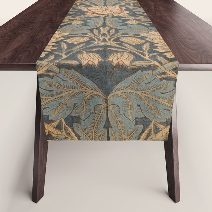 Honeysuckle by William Morris 1876 Antique Vintage Victorian Jugendstil Art Nouveau Retro Pattern Table Runner Gallery Image 1