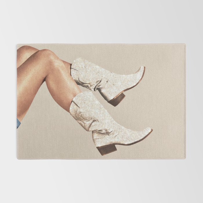 These Boots - Neutral Glitter II / Beige Rug Gallery Image 2