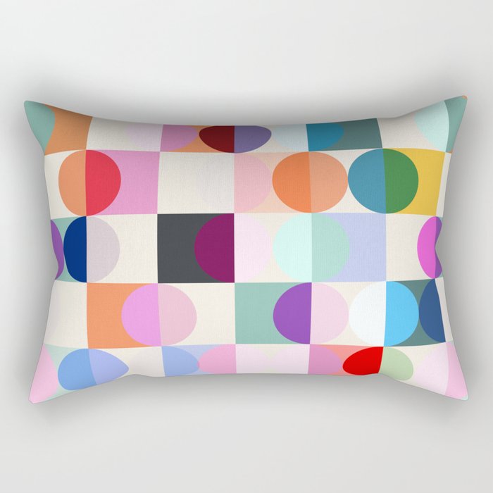 Confetti Checkerboard Rectangular Pillow Gallery Image 2
