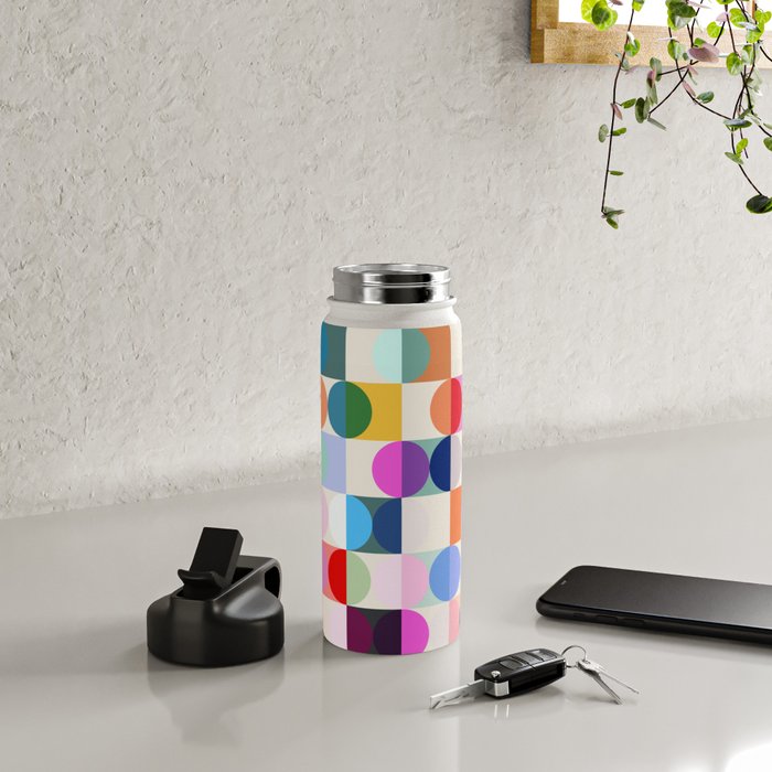 Confetti Checkerboard Water Bottle Gallery Image 4