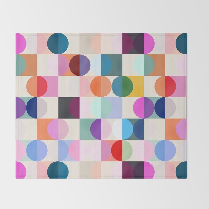 Confetti Checkerboard Throw Blanket Gallery Image 2