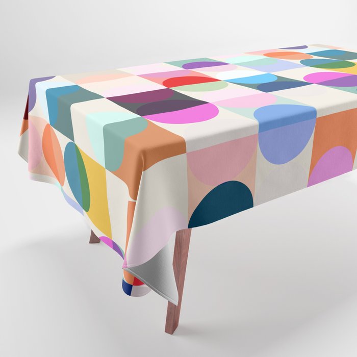 Confetti Checkerboard Tablecloth Gallery Image 1