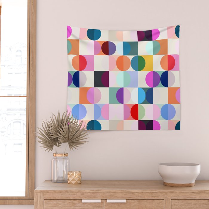 Confetti Checkerboard Wall Tapestry Gallery Image 2