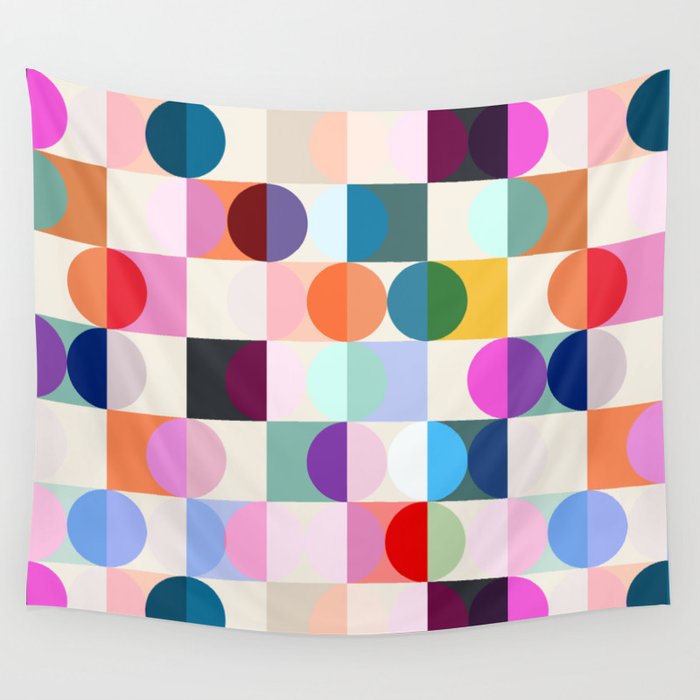 Confetti Checkerboard Wall Tapestry Gallery Image 4