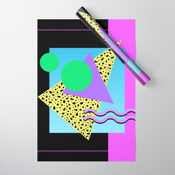 Memphis pattern 132 - 80s / 90s Retro Wrapping Paper Gallery Image 1