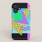 Memphis pattern 132 - 80s / 90s Retro iPhone Case Gallery Image 1