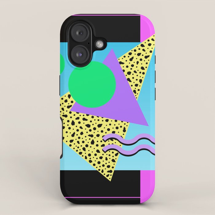 Memphis pattern 132 - 80s / 90s Retro iPhone Case Gallery Image 1