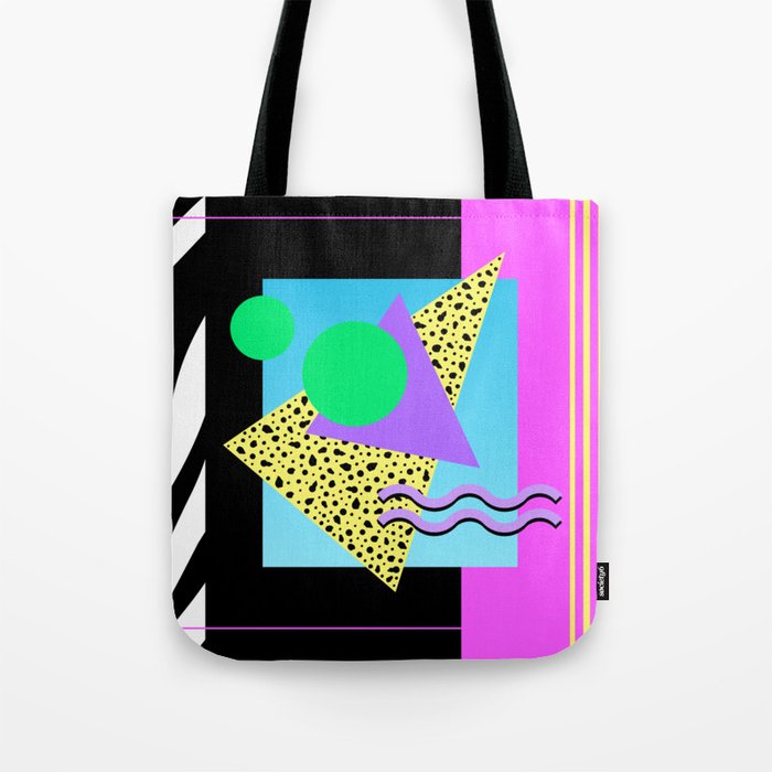 Memphis pattern 132 - 80s / 90s Retro Tote Bag Gallery Image 1