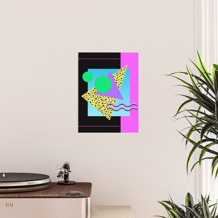 Memphis pattern 132 - 80s / 90s Retro Poster Gallery Image 2