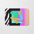 Memphis pattern 132 - 80s / 90s Retro Bath Mat Gallery Image 1