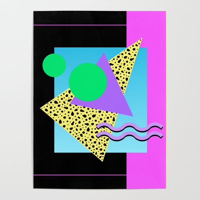 Memphis pattern 132 - 80s / 90s Retro Poster Gallery Image 4