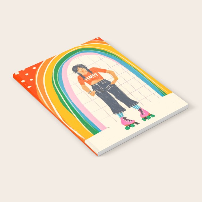 Happy rollerskates Notebook Gallery Image 1
