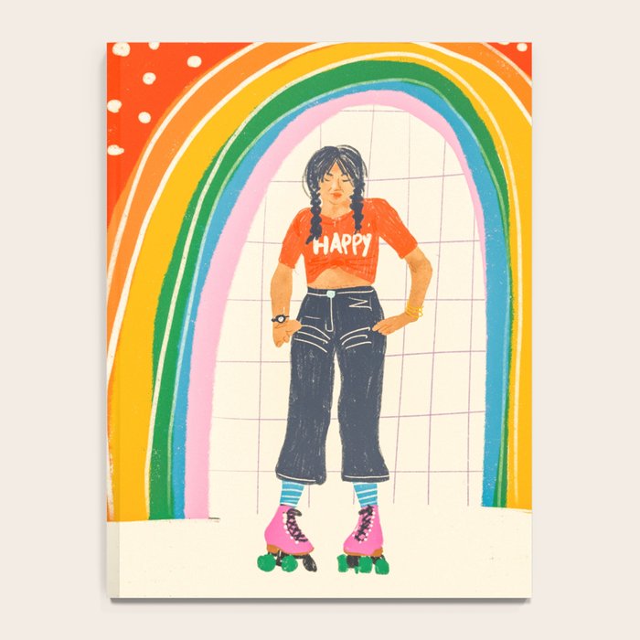 Happy rollerskates Notebook Gallery Image 4