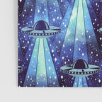 Cosmic UFO - mysterious blue flash Poster Gallery Image 3