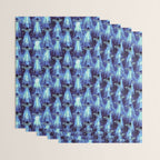 Cosmic UFO - mysterious blue flash Wrapping Paper Gallery Image 3