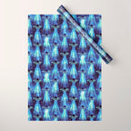 Cosmic UFO - mysterious blue flash Wrapping Paper Gallery Image 1
