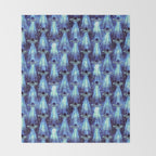 Cosmic UFO - mysterious blue flash Throw Blanket Gallery Image 2