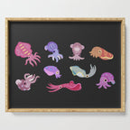Squids - black Serving Tray Gallery Image 1