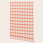 Midcentury Modern Retro Abstract Capsule Inspired Geometric Shapes in Minimalist Graphic Orange Wallpaper Gallery Image 2