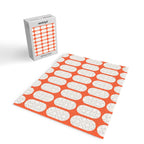 Midcentury Modern Retro Abstract Capsule Inspired Geometric Shapes in Minimalist Graphic Orange Jigsaw Puzzle Gallery Image 2