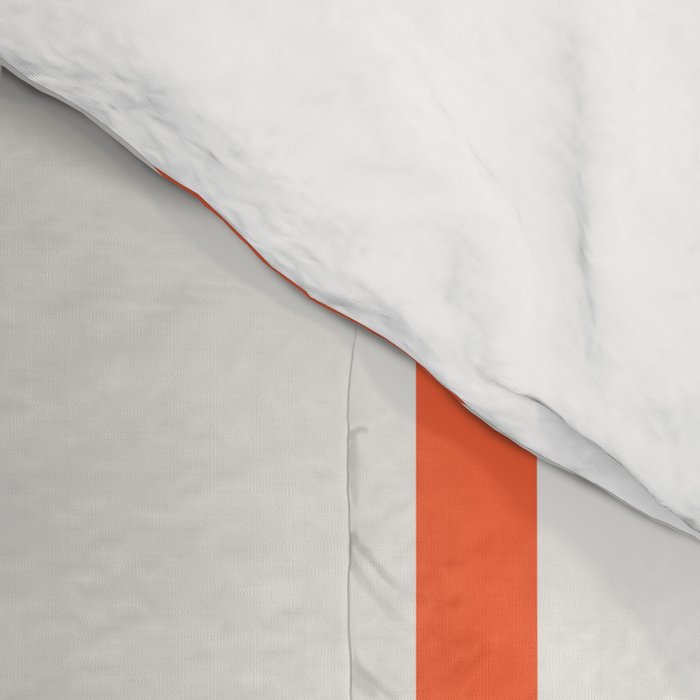 Midcentury Modern Retro Abstract Capsule Inspired Geometric Shapes in Minimalist Graphic Orange Comforter Gallery Image 4