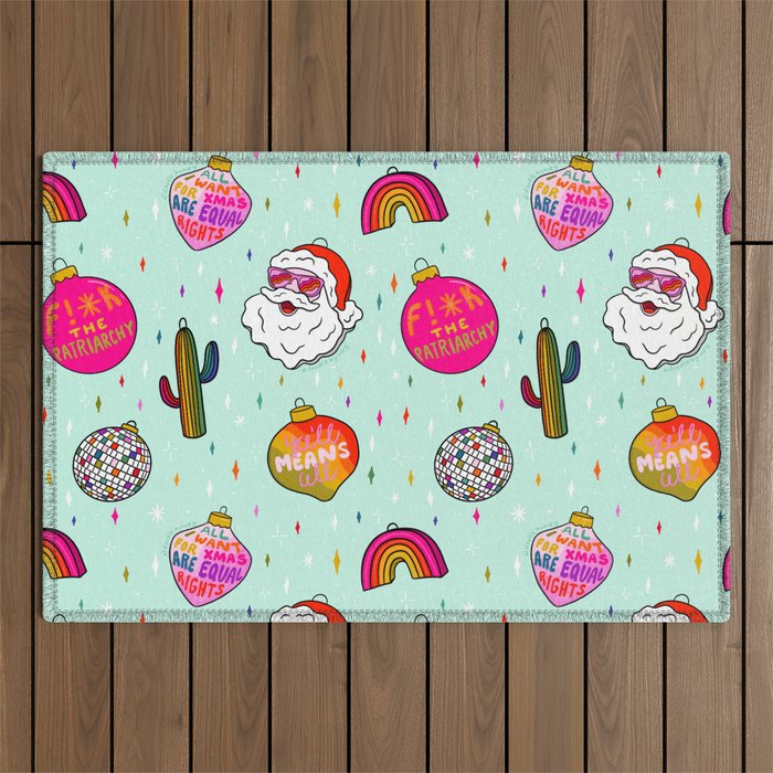 Alternative Ornaments Outdoor Rug Gallery Image 1