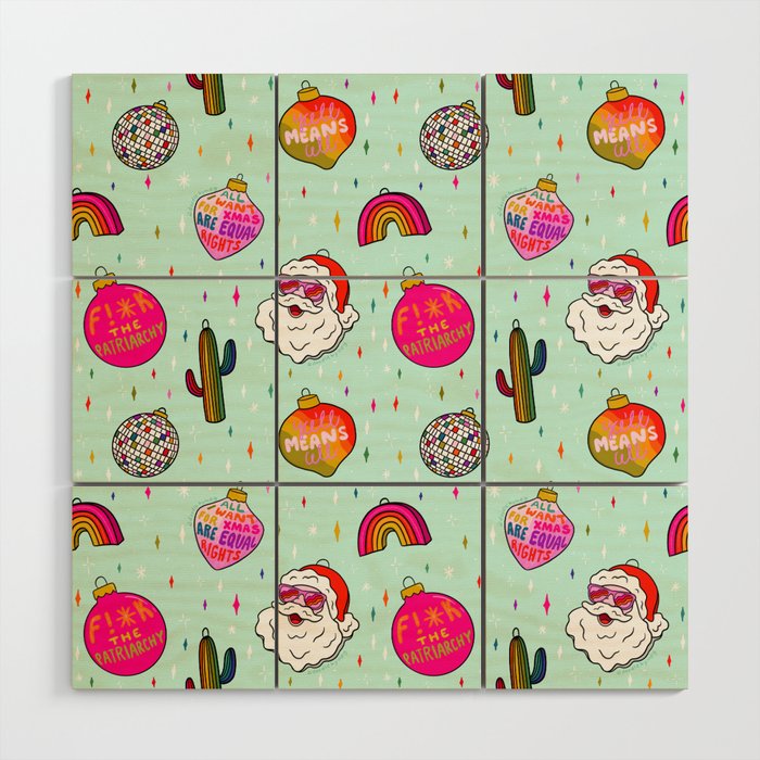 Alternative Ornaments Wood Wall Art Gallery Image 1