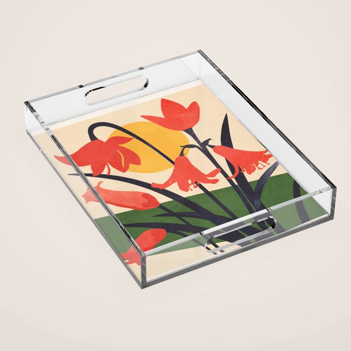 Colorful Bloomscape 2 Acrylic Tray Gallery Image 1
