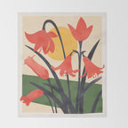 Colorful Bloomscape 2 Throw Blanket Gallery Image 2