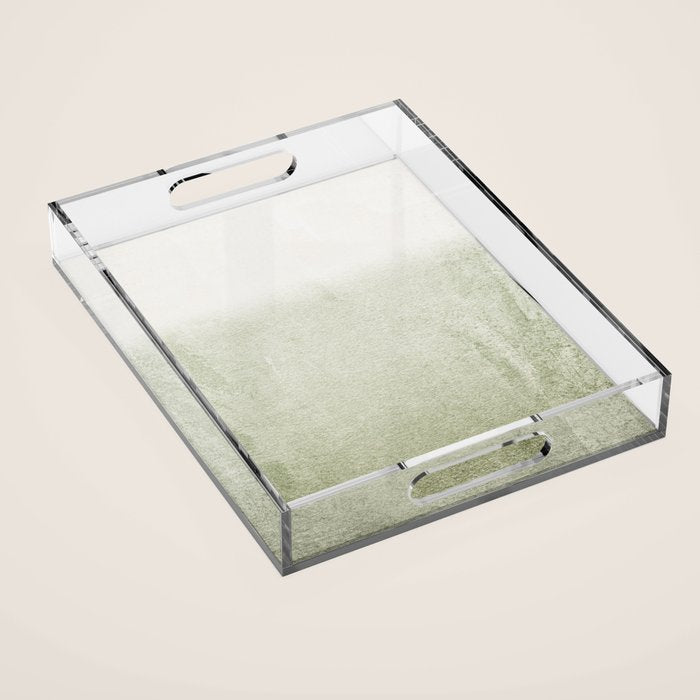 FADING GREEN SAGE Acrylic Tray Gallery Image 1
