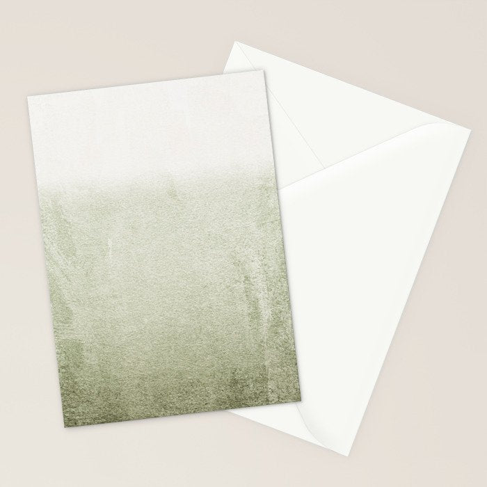 FADING GREEN SAGE Stationery Card Gallery Image 2