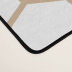 Honeycomb (Tan & White Pattern) Desk Mat Gallery Image 4
