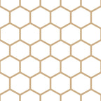 Honeycomb (Tan & White Pattern) Coffee Mug Gallery Image 2