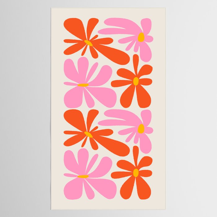 Bloom: Peach Matisse Color Series 04 Tablecloth Gallery Image 2