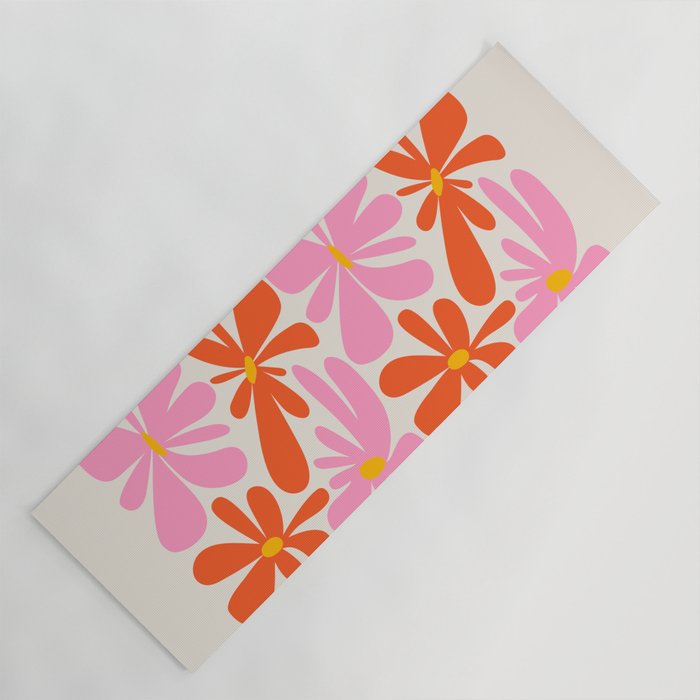Bloom: Peach Matisse Color Series 04 Yoga Mat Gallery Image 1