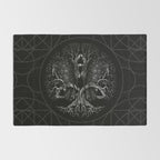 Tree of life -Yggdrasil with ravens Rug Gallery Image 2