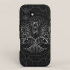 Tree of life -Yggdrasil with ravens iPhone Case Gallery Image 1