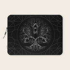 Tree of life -Yggdrasil with ravens Laptop Sleeve Gallery Image 1
