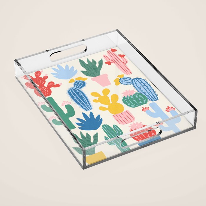 Cactus Garden - primary Acrylic Tray Gallery Image 1
