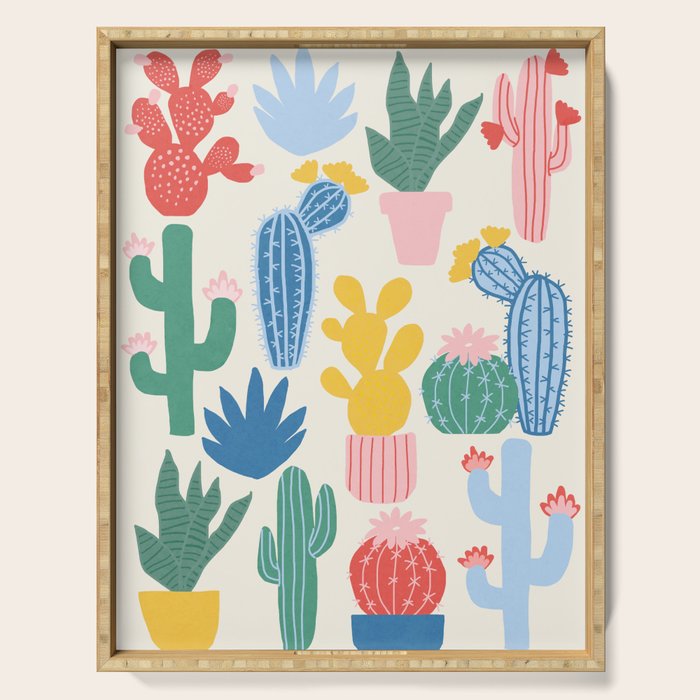 Cactus Garden - primary Serving Tray Gallery Image 1