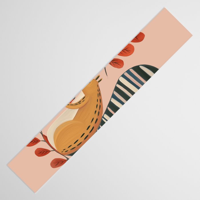 Squirrel in a Pink Autumn Table Runner Gallery Image 3
