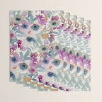 Abby Watercolor Florals Wrapping Paper Gallery Image 3