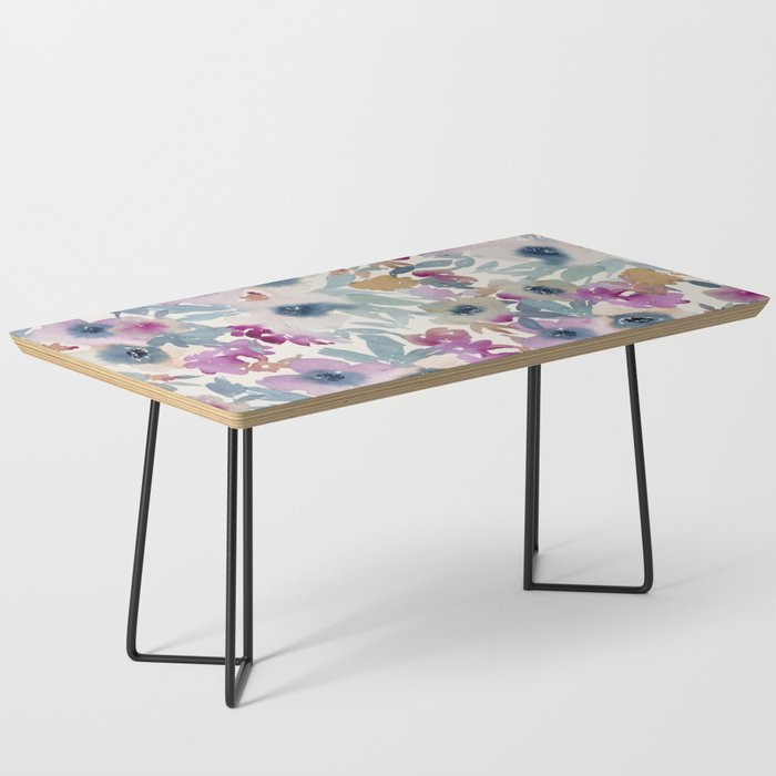 Abby Watercolor Florals Coffee Table Gallery Image 1