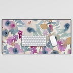 Abby Watercolor Florals Desk Mat Gallery Image 1