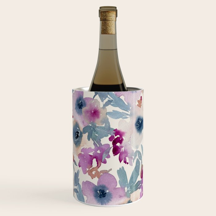 Abby Watercolor Florals Wine Chiller Gallery Image 2