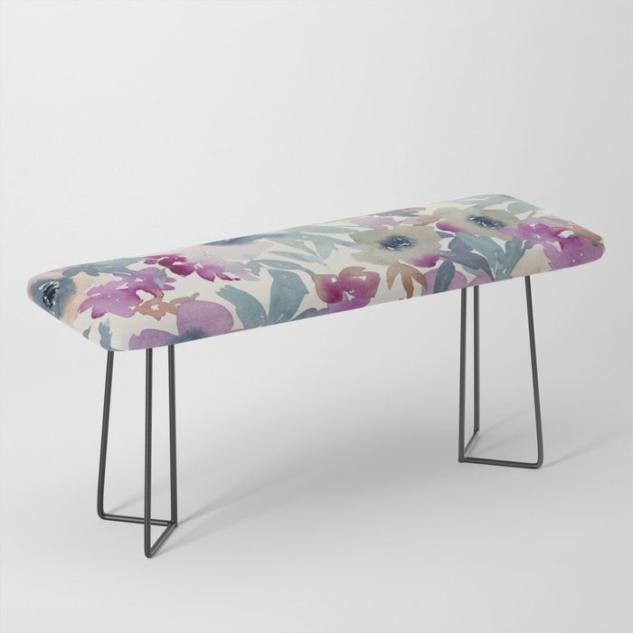 Abby Watercolor Florals Bench Gallery Image 1